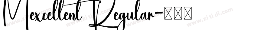Mexcellent Regular字体转换